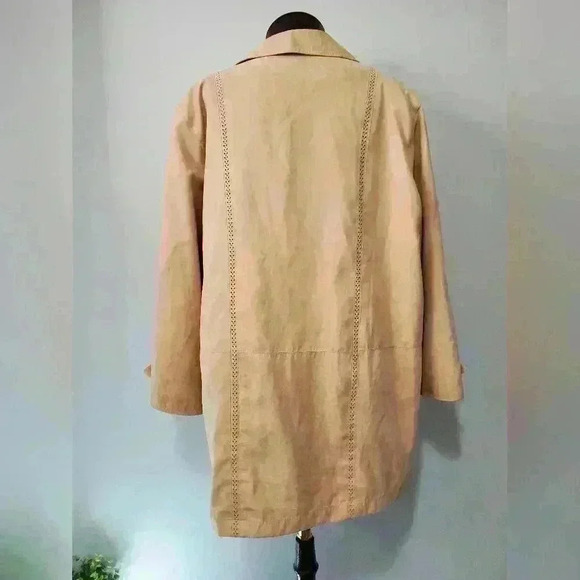 FEN NELLI Limited edition  camel lightweight faux suede jacket. Size 13/14 - Picture 9 of 16
